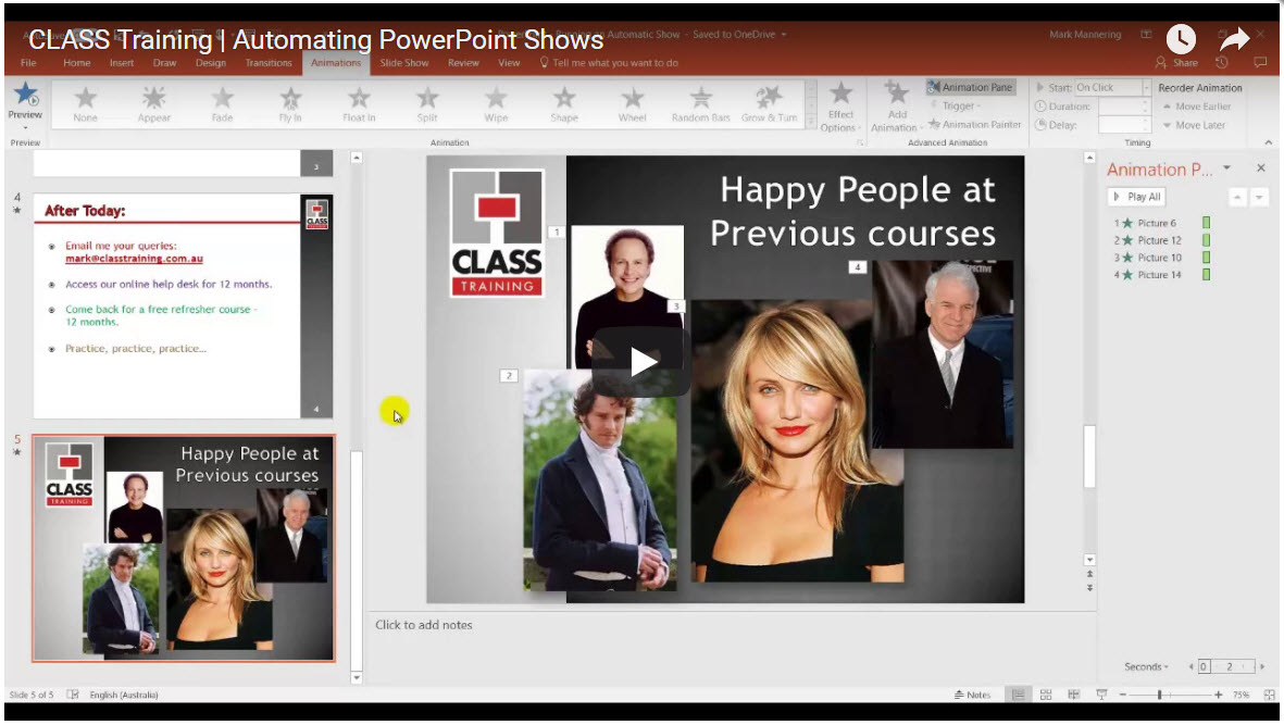 Automating PowerPoint shows